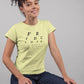 Slang Vision Women T-Shirt Butter Yellow