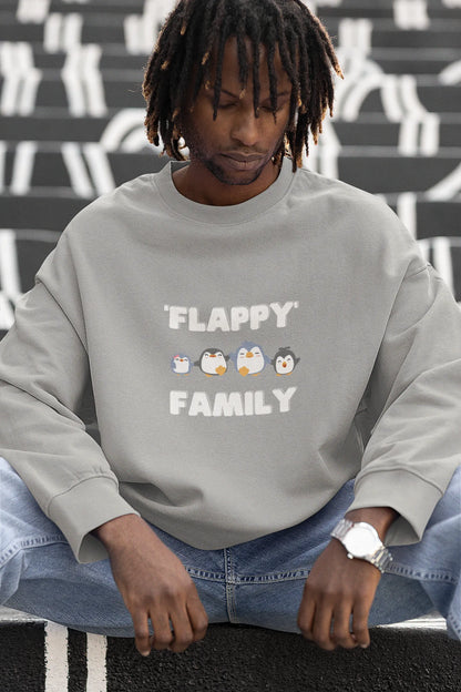 Flappy Family Men Sweatshirt Grey