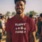 Flappy Family Men T-Shirt Maroon