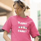 Flappy Family Women Oversized T-Shirt Blush Pink