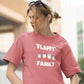 Flappy Family Women Oversized T-Shirt Lavender