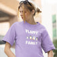 Flappy Family Women Oversized T-Shirt White