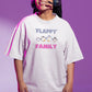 Flappy Family Women Oversized T-Shirt Black