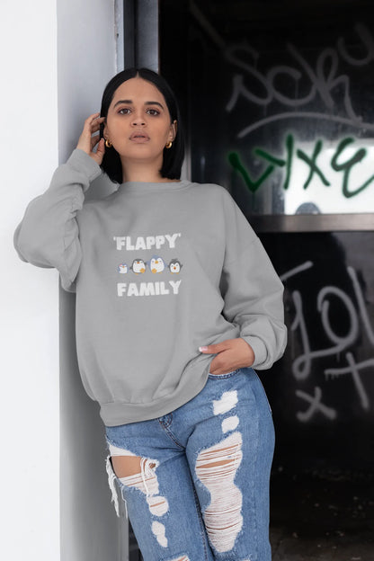 Flappy Family Women Sweatshirt Grey