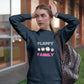 Flappy Family Women Sweatshirt Navy Blue