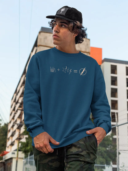 Flash Fusion Men Sweatshirt Navy Blue