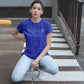 Flash Fusion Women T-Shirt Royal Blue