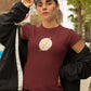 Flash Women T-Shirt Maroon