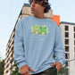 Frogever Green Men Sweatshirt Steel Blue
