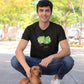 Frogever Green Men T-Shirt Black