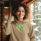 Frogever Green Women Hoodie Beige
