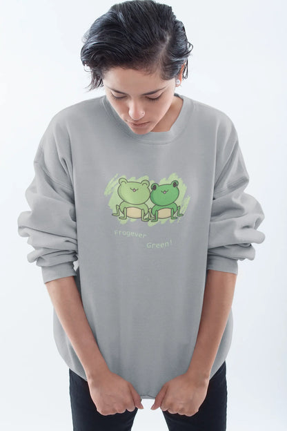 Frogever Green Women Sweatshirt Grey