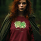 Frogever Green Women Sweatshirt Maroon