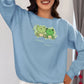 Frogever Green Women Sweatshirt Steel Blue