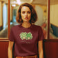 Frogever Green Women T-Shirt Maroon