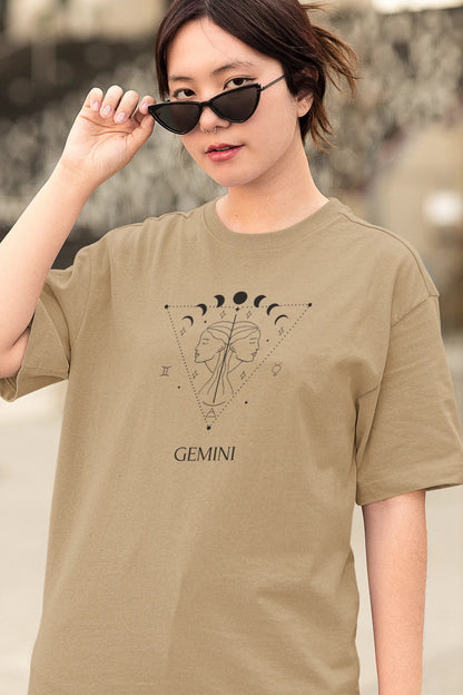 Gemini Moons Women Oversized T-Shirt