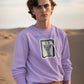 Giraffic Artist Men Sweatshirt Lavender