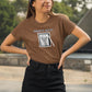 Giraffic Artist Women T-Shirt Coffee Brown