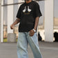 Goose-bumps Men Oversized T-Shirt Navy Blue