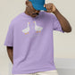 Goose-bumps Men Oversized T-Shirt White