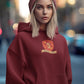 Gryffin Window Women Hoodie Maroon