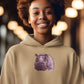 Hippo Haven Women Hoodie Beige