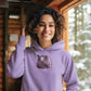 Hippo Haven Women Hoodie Lavender