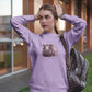 Hippo Haven Women Sweatshirt Lavender