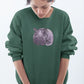 Hippo Haven Women Sweatshirt Olive Green