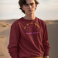 Eat Get In Trouble Men Sweatshirt Maroon