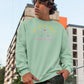 Eat Get In Trouble Men Sweatshirt Mint Green