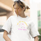 Eat Get In Trouble Women Oversized T-Shirt White