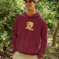 Huffle-Relax Men Hoodie Maroon