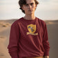 Huffle-Relax Men Sweatshirt Maroon