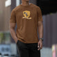 Huffle-Relax Men T-Shirt Coffee Brown