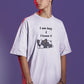 Slothful Statement Men Oversized T-Shirt Black