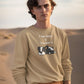 Slothful Statement Men Sweatshirt Beige