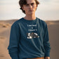 Slothful Statement Men Sweatshirt Navy Blue