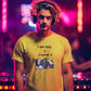 Slothful Statement Men T-Shirt Yellow