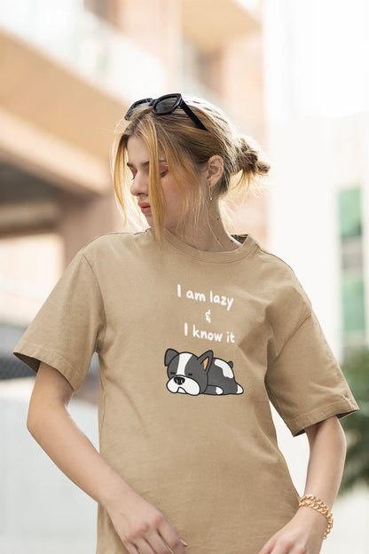 Slothful Statement Women Oversized T-Shirt