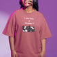 Slothful Statement Women Oversized T-Shirt Lavender