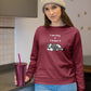 Slothful Statement Women Sweatshirt Maroon