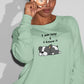 Slothful Statement Women Sweatshirt Mint Green