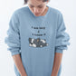 Slothful Statement Women Sweatshirt Steel Blue