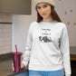 Slothful Statement Women Sweatshirt White