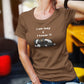 Slothful Statement Women T-Shirt Coffee Brown