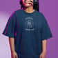 Scorpio Swagger Women Oversized T-Shirt Steel Blue