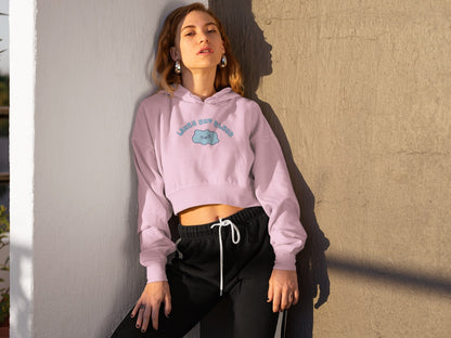 Laugh Out Cloud Crop Hoodie