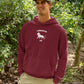 Lion Hearted Leo Men Hoodie Maroon