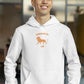 Lion Hearted Leo Men Hoodie White